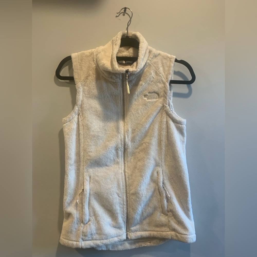 The North Face Cream Fleece Vest